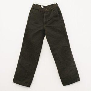 Vintage Carhartt Olive Green Work Painter Carpenter Pants 27x29